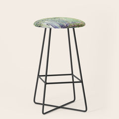 4 season watercolor collection - spring Stool