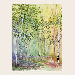 4 season watercolor collection - spring Poster