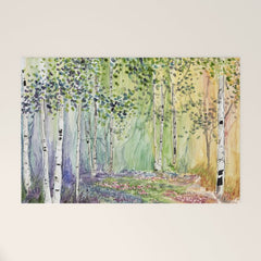 4 season watercolor collection - spring Welcome Mat