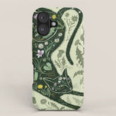 A Cat in the Wildflowers iPhone Case