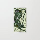 A Cat in the Wildflowers Bath Towel