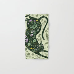 A Cat in the Wildflowers Bath Towel