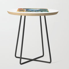 1962 Picasso COTE D'AZUR French Riviera Travel Poster Side Table