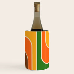 1970s Retro Vintage Style Geometric Design 743 Scandi Wine Chiller