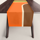 1970s Retro Vintage Style Geometric Design 743 Scandi Table Runner