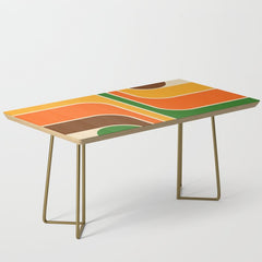 1970s Retro Vintage Style Geometric Design 743 Scandi Coffee Table