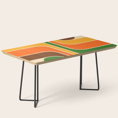 1970s Retro Vintage Style Geometric Design 743 Scandi Coffee Table