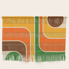1970s Retro Vintage Style Geometric Design 743 Scandi Wall Hanging