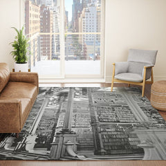 A Book Lover's Dream - Cincinnati Public Library black and white photographs / black and white photo Rug