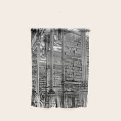 A Book Lover's Dream - Cincinnati Public Library black and white photographs / black and white photo Wall Hanging