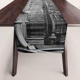 A Book Lover's Dream - Cincinnati Public Library black and white photographs / black and white photo Table Runner