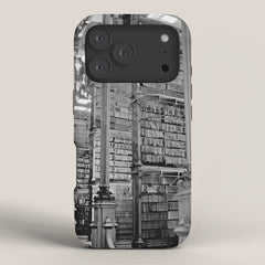 A Book Lover's Dream - Cincinnati Public Library black and white photographs / black and white photo iPhone Case