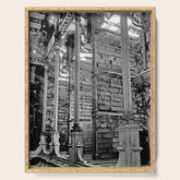 A Book Lover's Dream - Cincinnati Public Library black and white photographs / black and white photo Serving Tray