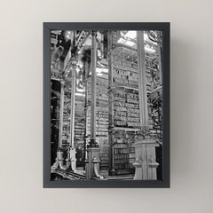 A Book Lover's Dream - Cincinnati Public Library black and white photographs / black and white photo Mini Art Print