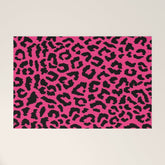 2000s leopard-black on hot pink Welcome Mat