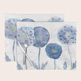 4 indigo abstract dandelion 2 Placemat