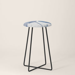 4 indigo abstract dandelion 2 Stool