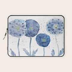 4 indigo abstract dandelion 2 Laptop Sleeve