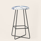 4 indigo abstract dandelion 2 Stool