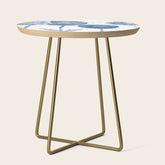 4 indigo abstract dandelion 2 Side Table