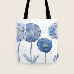 4 indigo abstract dandelion 2 Tote Bag