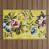 18th Century English Floral Print Outdoor Rug