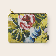 18th Century English Floral Print Carry All Pouch