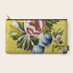 18th Century English Floral Print Carry All Pouch