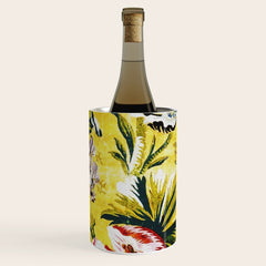 18th Century English Floral Print Wine Chiller