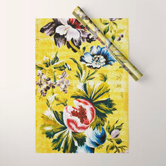 18th Century English Floral Print Wrapping Paper