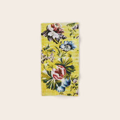 18th Century English Floral Print Bath Towel