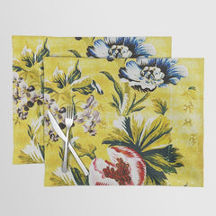 18th Century English Floral Print Placemat