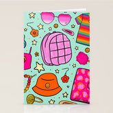 90's Things Print Stationery Card