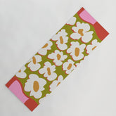 70's retro Bloom Yoga Mat