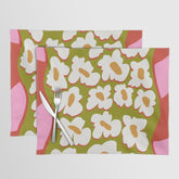 70's retro Bloom Placemat