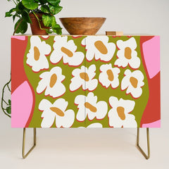70's retro Bloom Credenza
