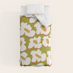 70's retro Bloom Comforter