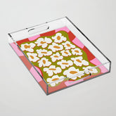 70's retro Bloom Acrylic Tray