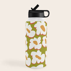 70's retro Bloom Water Bottle