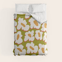 70's retro Bloom Comforter