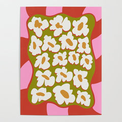70's retro Bloom Poster