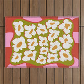 70's retro Bloom Outdoor Rug