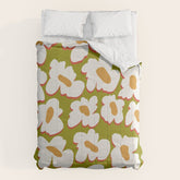 70's retro Bloom Comforter