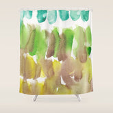 5 Watercolor November 2021 211130 Painting Valourine Original Design Color Bright Modern Contemporary Shower Curtain