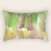 5 Watercolor November 2021 211130 Painting Valourine Original Design Color Bright Modern Contemporary Rectangular Pillow