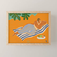 A Day At The Beach Mini Art Print