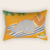 A Day At The Beach Rectangular Pillow