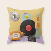 80's vibes Throw Pillow