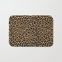 2000s leopard-black on tan Bath Mat