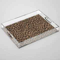 2000s leopard-black on tan Acrylic Tray